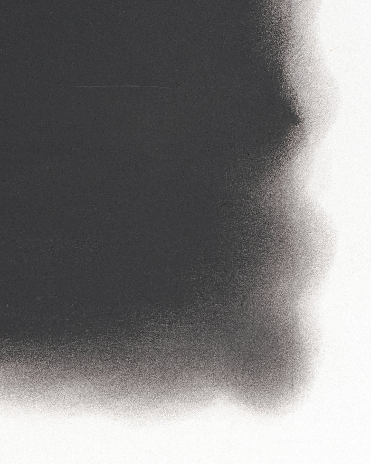 Large graphite abstract artwork exploring tonal depth by Daniel McMahon