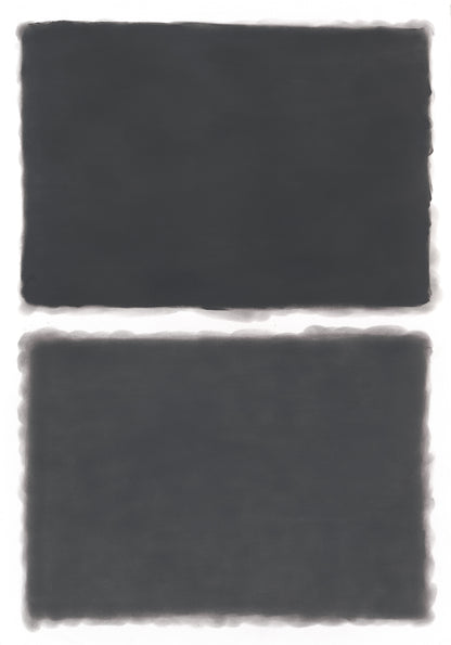Large graphite abstract artwork exploring tonal depth by Daniel McMahon