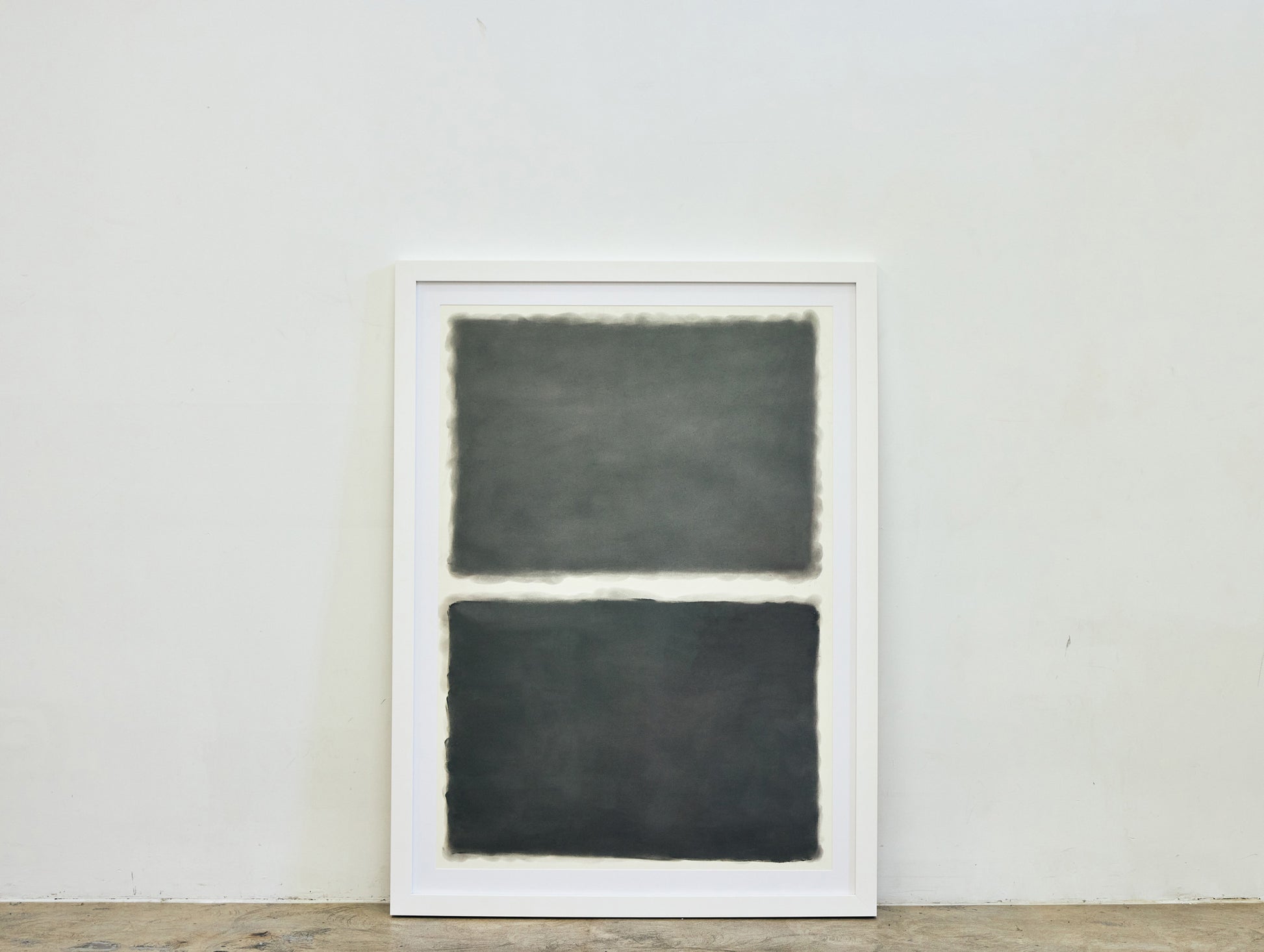 Large graphite abstract artwork exploring tonal depth by Daniel McMahon
