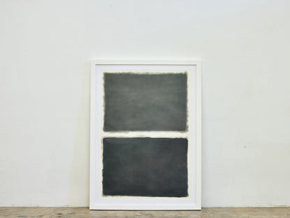 Large graphite abstract artwork exploring tonal depth by Daniel McMahon