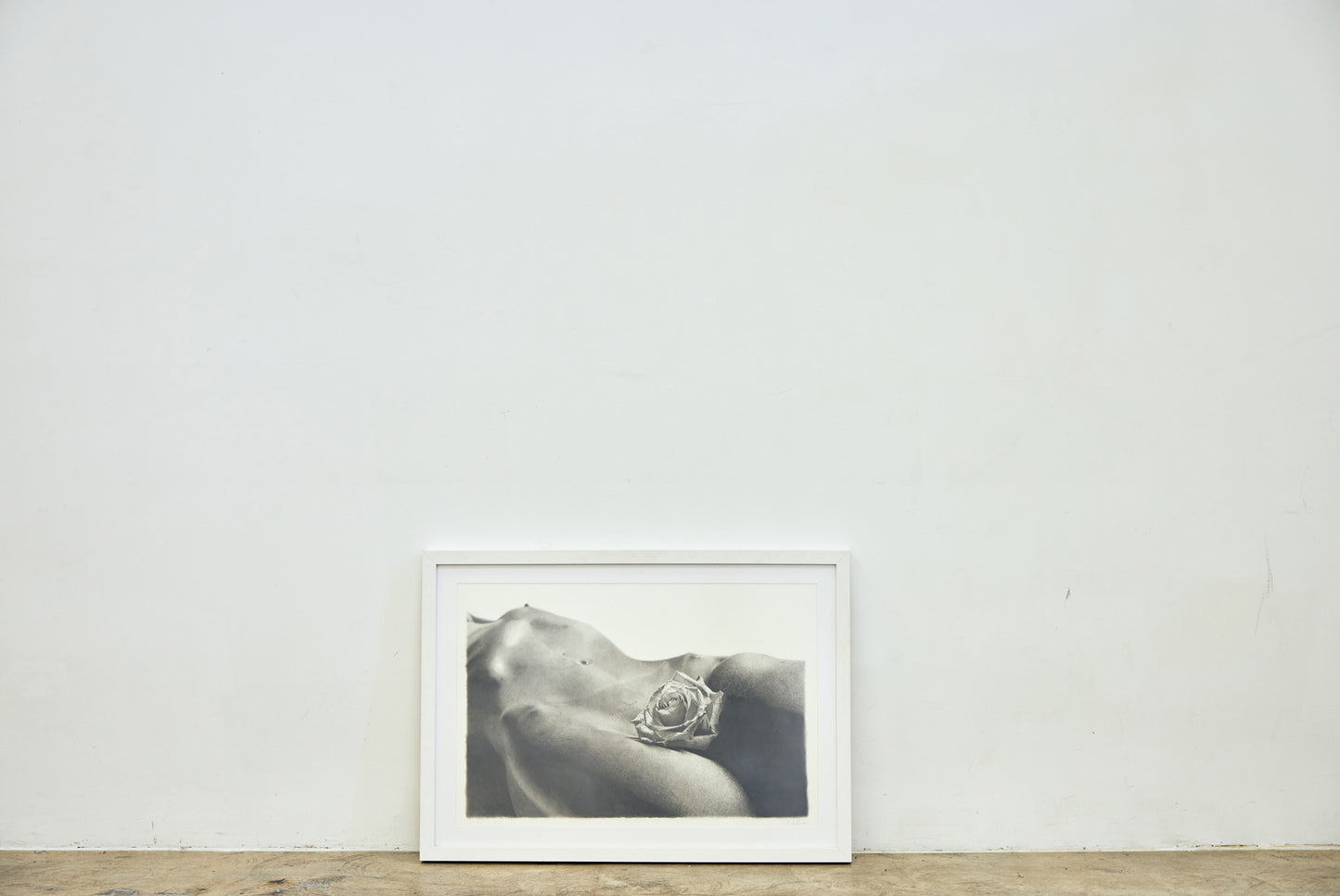 Graphite drawing artwork of a female figure by Daniel McMahon