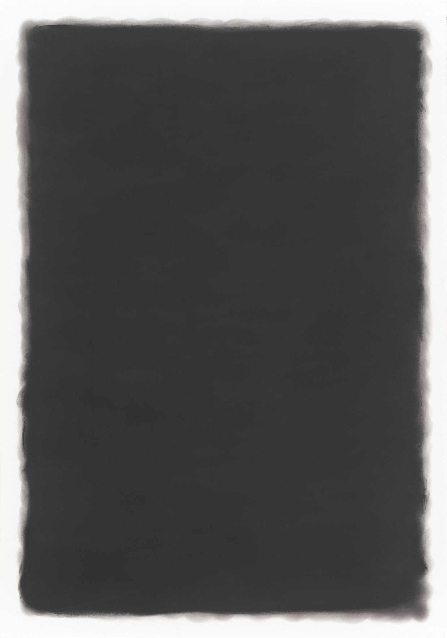 Large graphite abstract artwork exploring tonal depth by Daniel McMahon