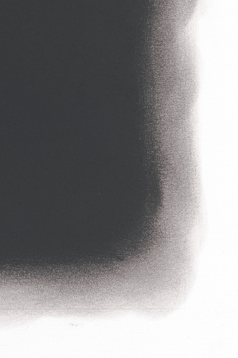 Large graphite abstract artwork exploring tonal depth by Daniel McMahon