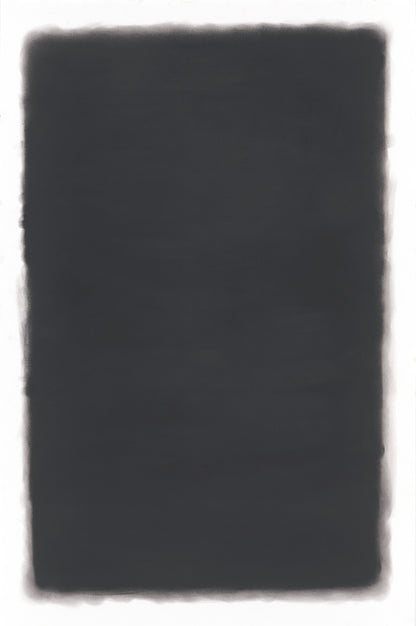 Large graphite abstract artwork exploring tonal depth by Daniel McMahon