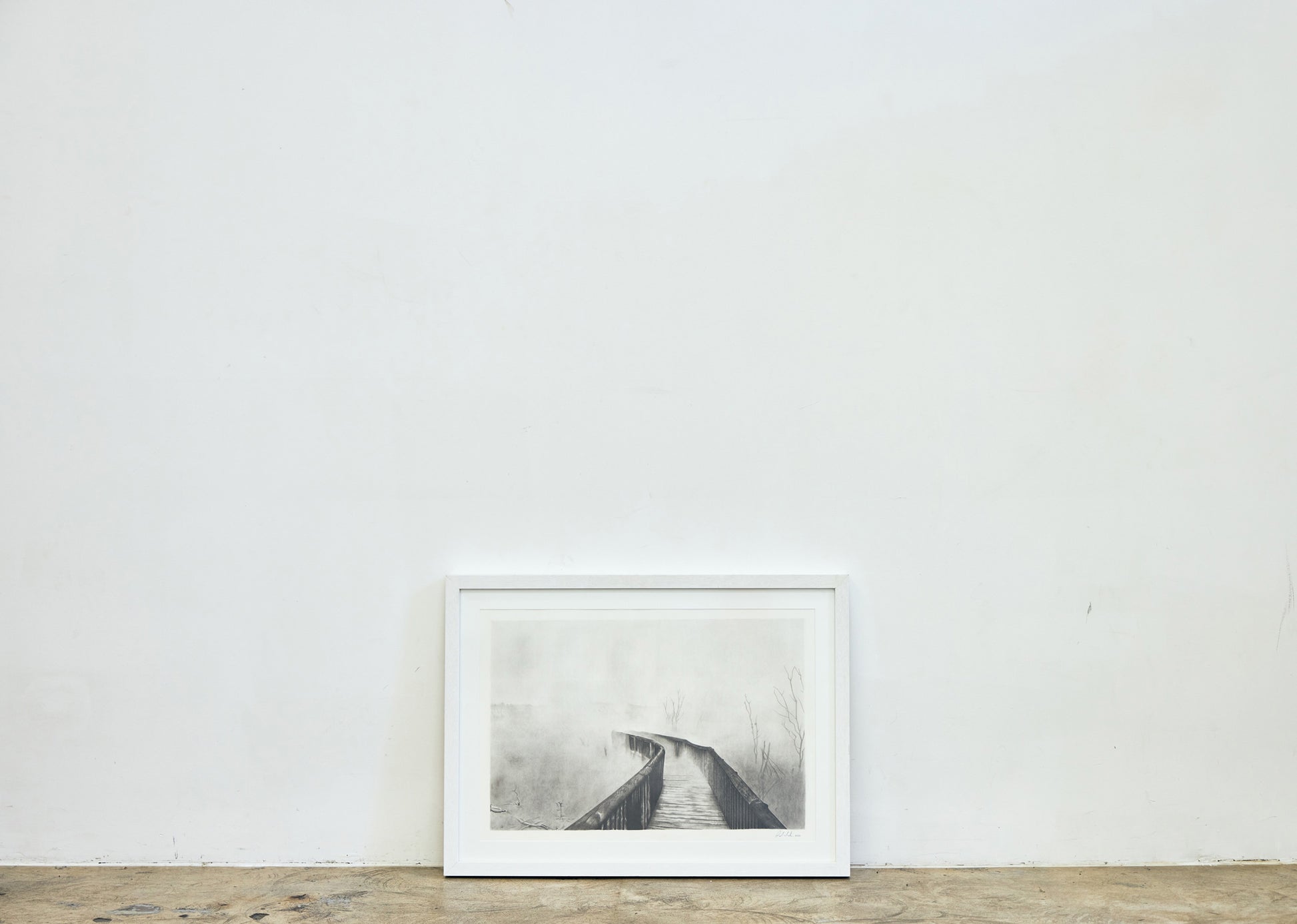 Graphite drawing artwork of New Zealand landscape by Daniel McMahon
