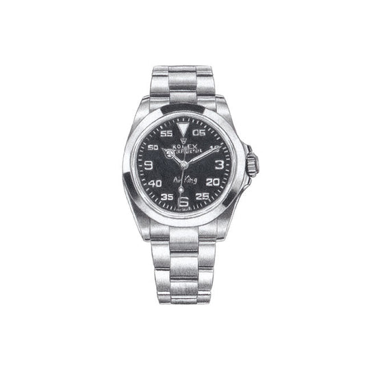 the graphiteline simple Rolex Air King