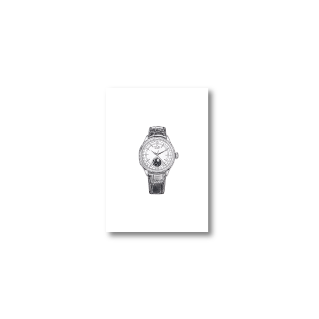 the graphiteline simple Rolex Cellini Moonphase