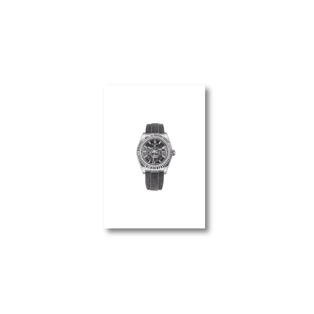 the graphiteline simple Rolex Skydweller