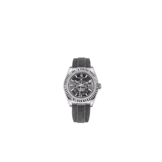 the graphiteline simple Rolex Skydweller